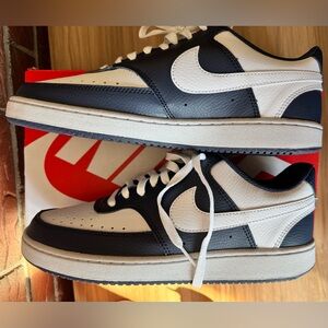 Nike Court Vision Lows in Midnight Navy and White